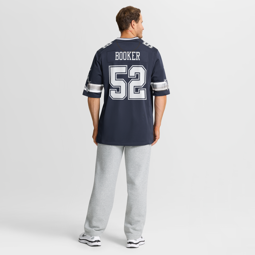 Dallas Cowboys Tyler Booker Nike Navy Team Game Jersey