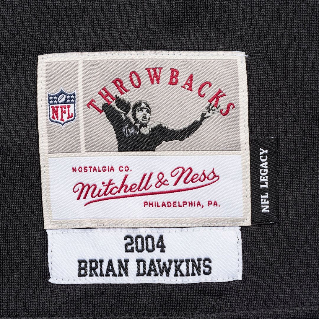 Philadelphia Eagles Brian Dawkins Mitchell & Ness Black Legacy Replica Jersey
