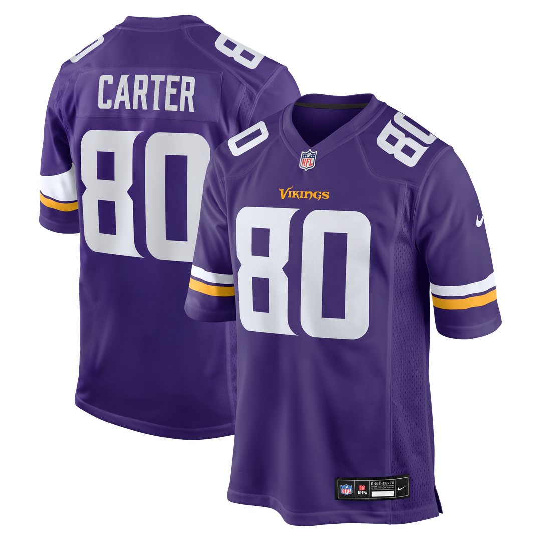 Minnesota Vikings Cris Carter Nike Purple Game Retired Player Jersey