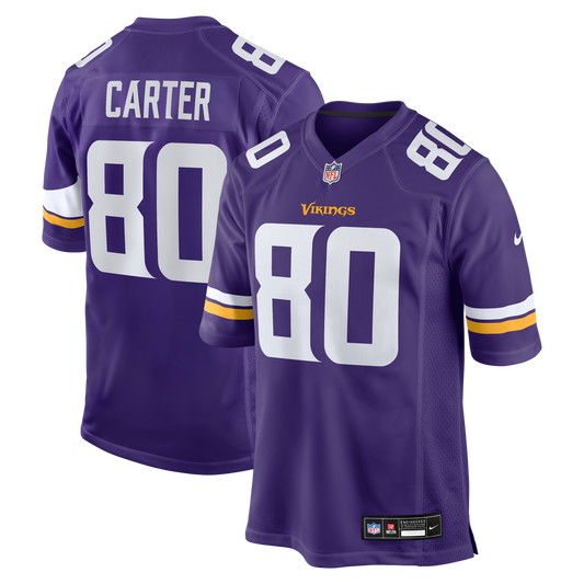 Minnesota Vikings Cris Carter Nike Purple Game Retired Player Jersey