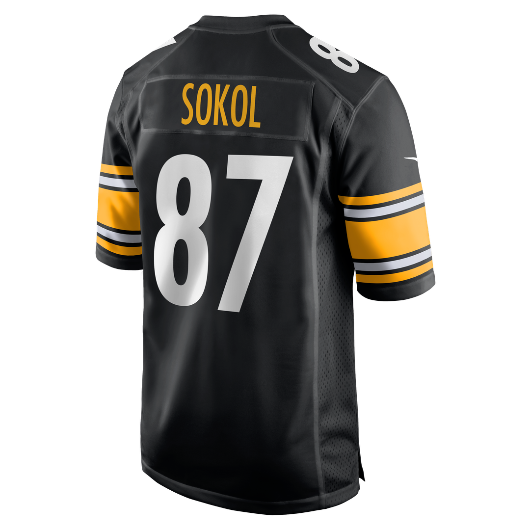 Pittsburgh Steelers Matt Sokol Nike Black Team Game Jersey