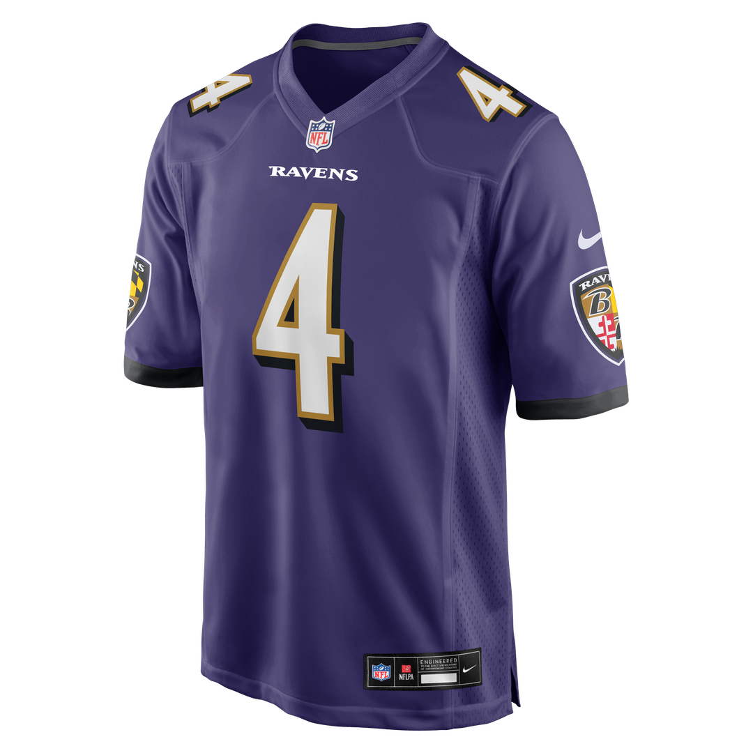 Baltimore Ravens Zay Flowers Nike Purple Game Jersey