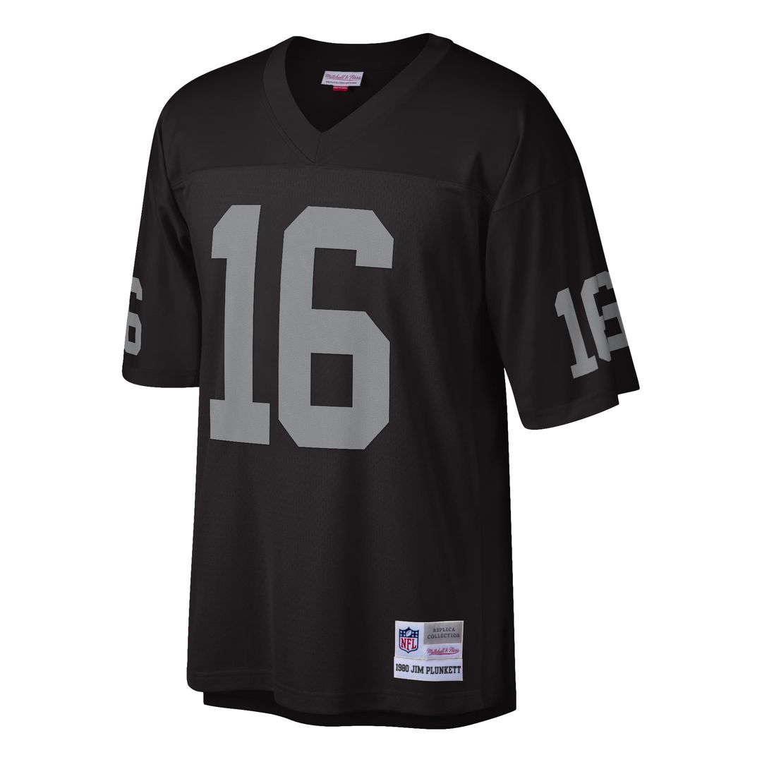 Oakland Raiders Jim Plunkett Mitchell & Ness Black 1980 Legacy Replica Jersey