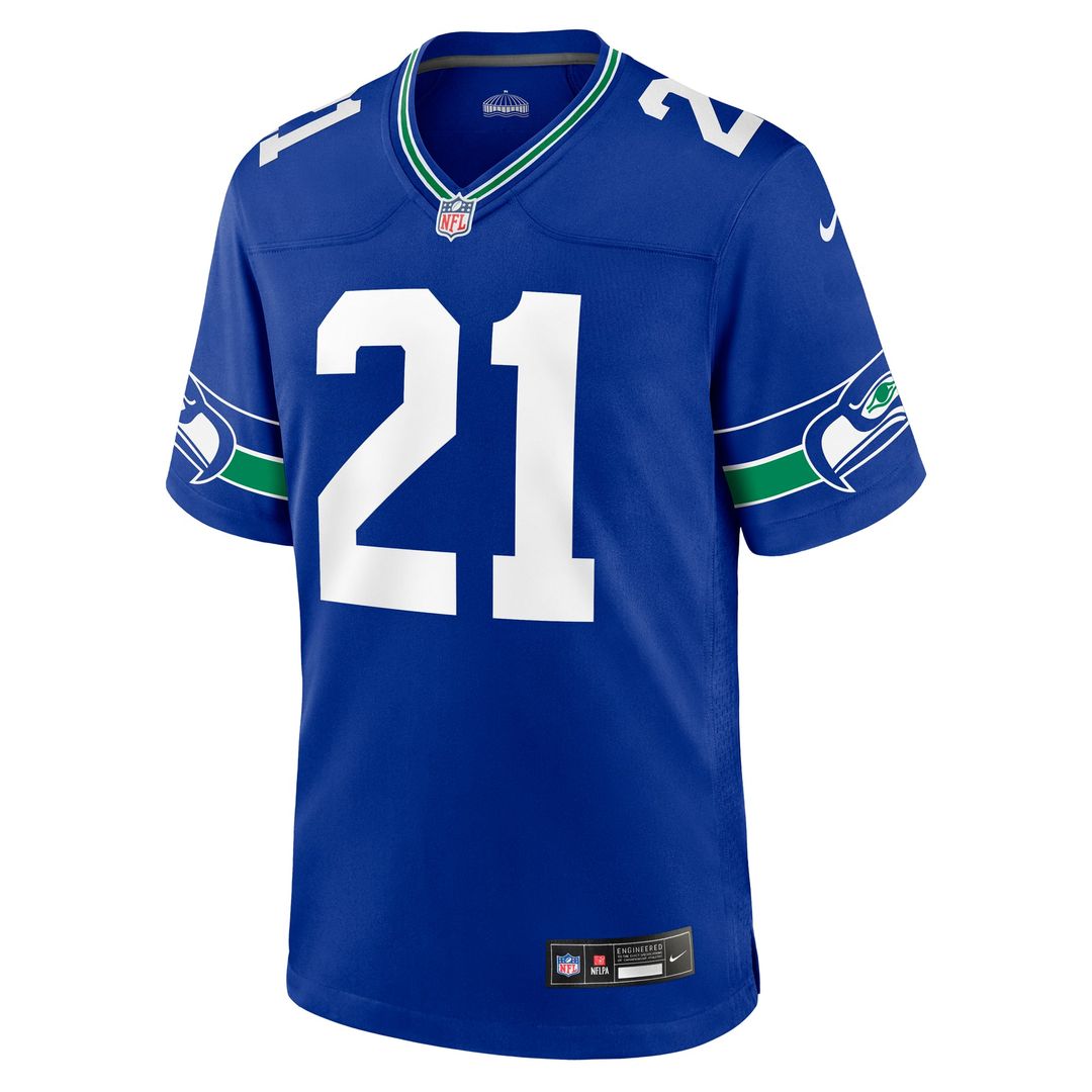 Seattle Seahawks Devon Witherspoon Nike College Navy Game Jersey
