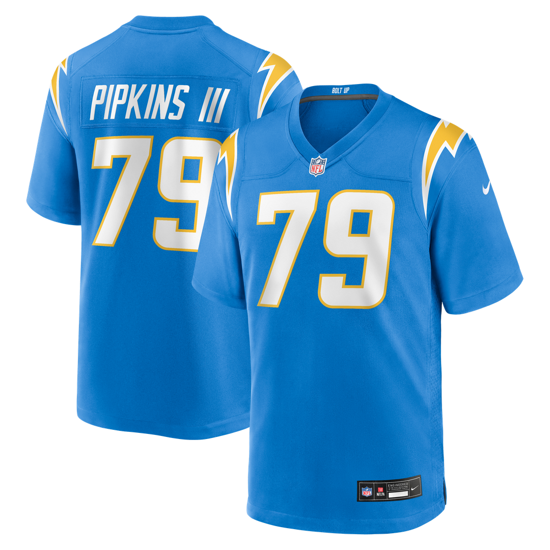 Los Angeles Chargers Trey Pipkins III Nike Powder Blue Game Jersey