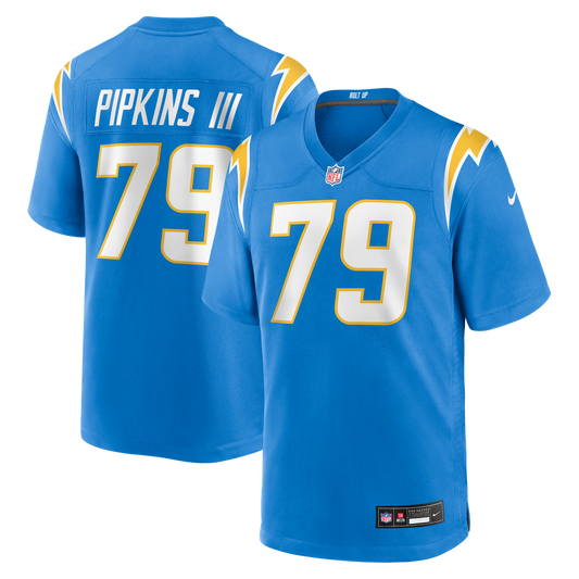 Los Angeles Chargers Trey Pipkins III Nike Powder Blue Game Jersey