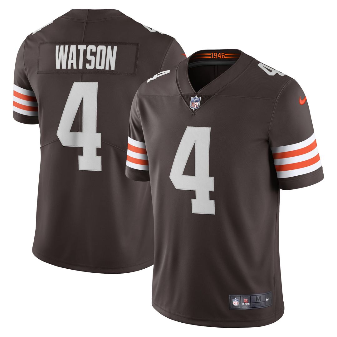 Cleveland Browns Deshaun Watson Nike White 2021 Alternate Vapor Limited Jersey