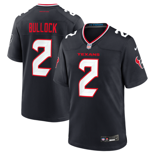 Houston Texans Calen Bullock Nike Navy Team Game Jersey