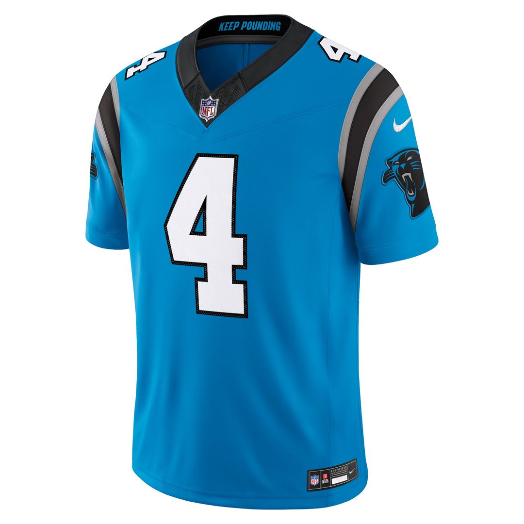 Carolina Panthers Tetairoa McMillan Nike Blue Alternate Vapor F.U.S.E. Stitched Limited Jersey