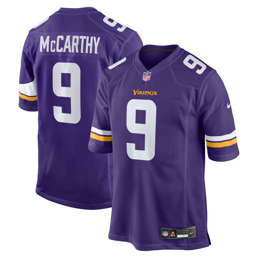 Minnesota Vikings J.J. McCarthy Nike White Alternate Game Player Jersey