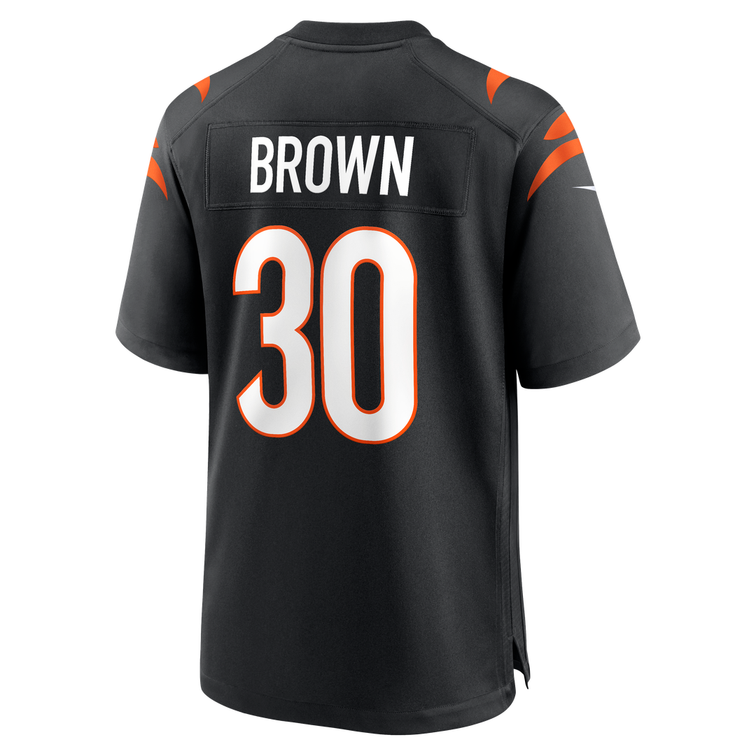 Cincinnati Bengals Chase Brown Nike Black Team Game Jersey