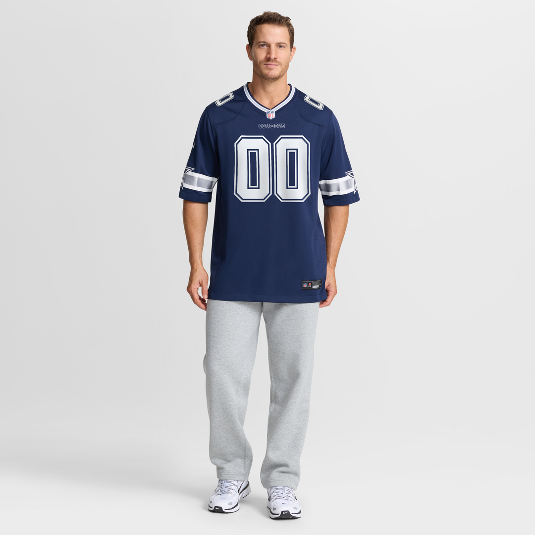Dallas Cowboys Nike Navy Custom Game Jersey