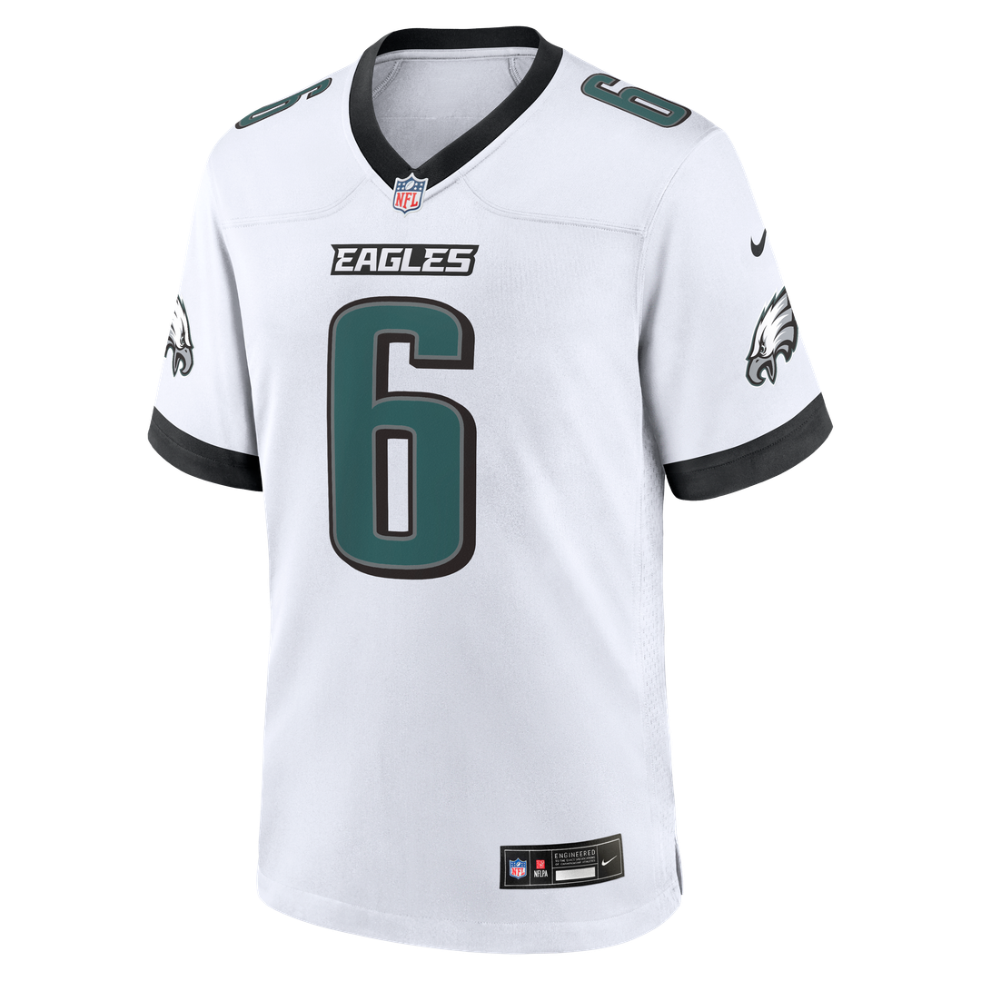 Philadelphia Eagles DeVonta Smith Nike White Game Jersey