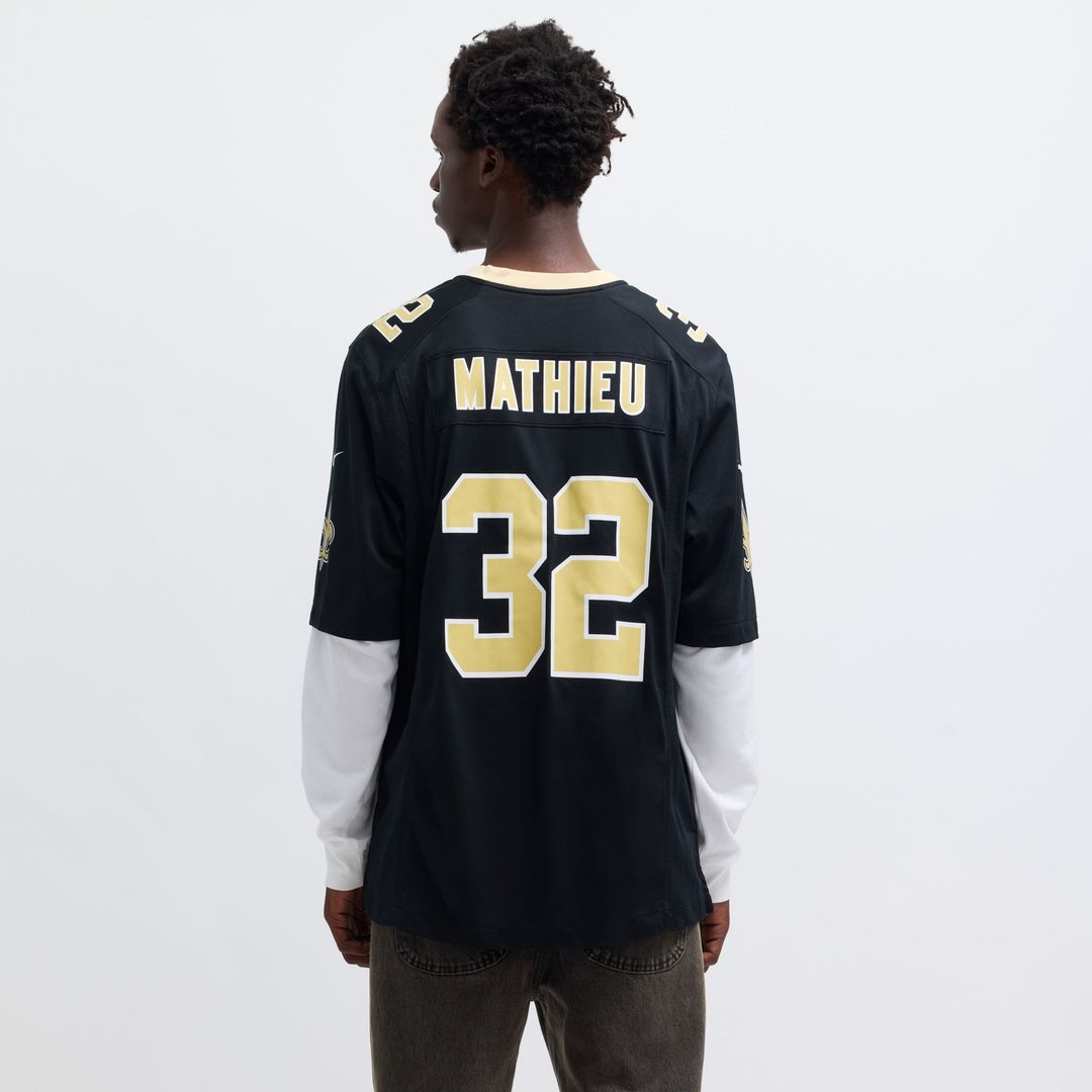 New Orleans Saints Tyrann Mathieu Nike Black Game Jersey