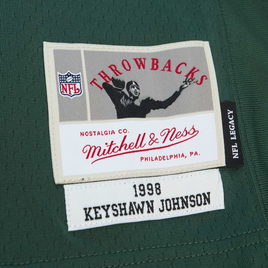 New York Jets Keyshawn Johnson Mitchell & Ness Green Legacy Replica Jersey