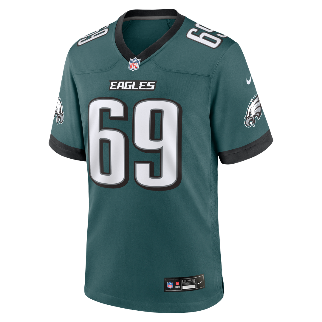 Philadelphia Eagles Landon Dickerson Nike Midnight Green Team Game Jersey