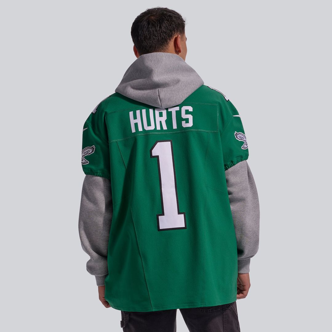 Philadelphia Eagles Jalen Hurts Nike Midnight Green Team Vapor F.U.S.E. Elite Jersey