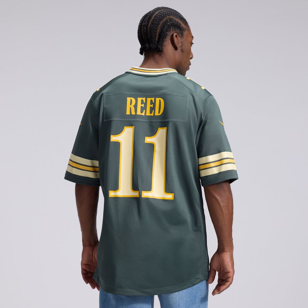 Green Bay Packers Jayden Reed Nike Green 2026 Rivalries Collection Game Jersey