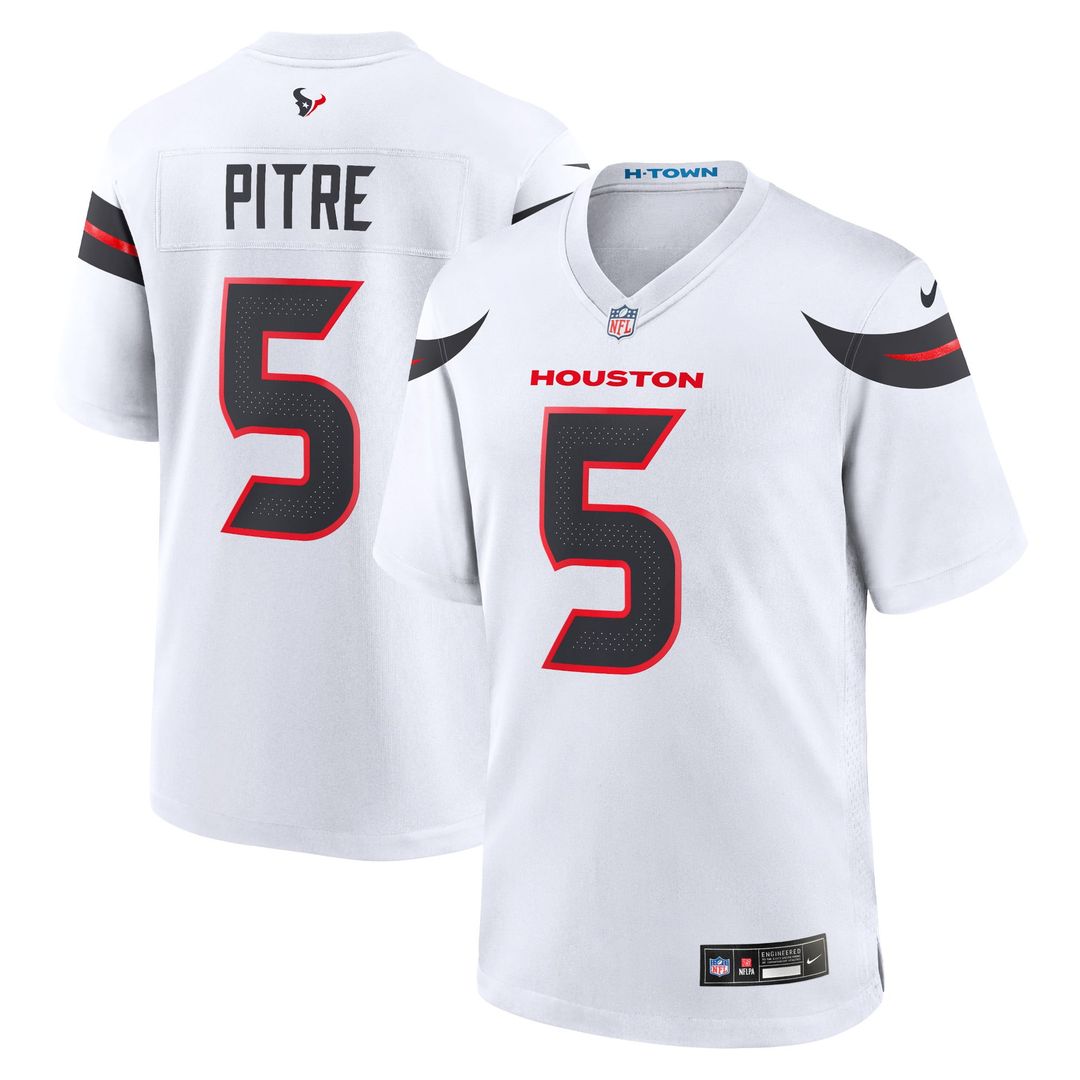 Houston Texans Jalen Pitre Nike Navy Game Jersey