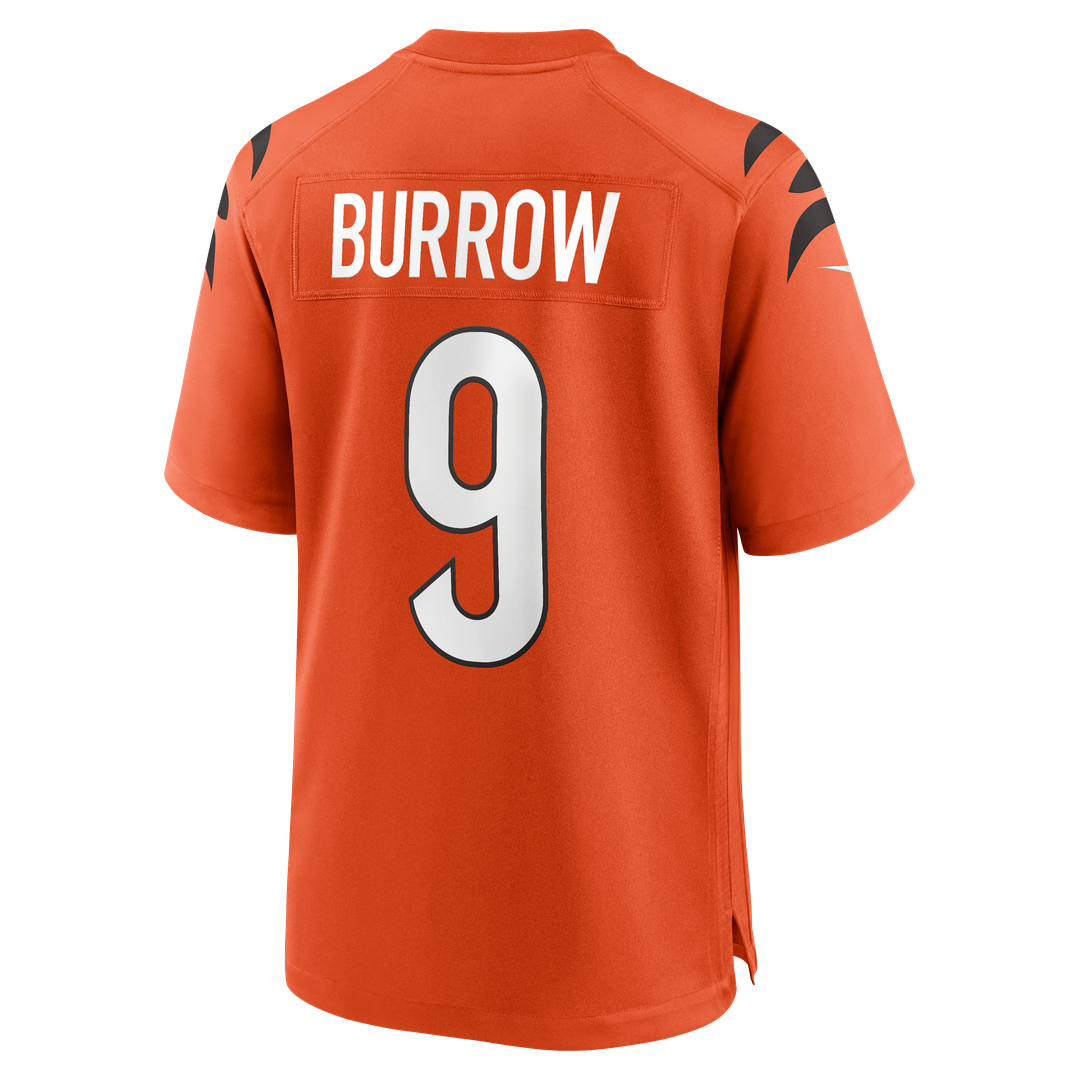 Cincinnati Bengals Joe Burrow Nike Orange Alternate Game Jersey