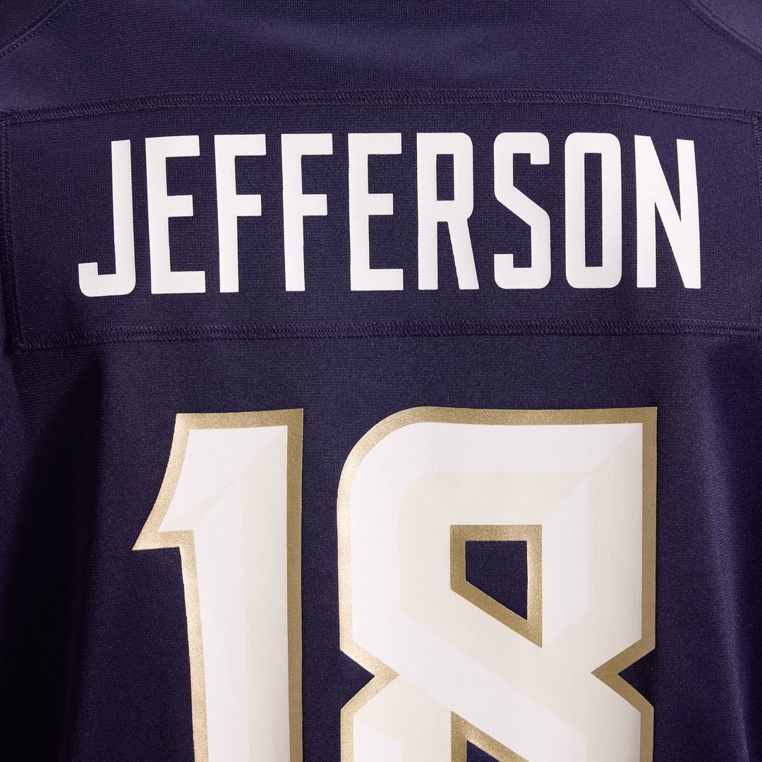 Minnesota Vikings Justin Jefferson Nike Purple 2026 Rivalries Collection Game Jersey