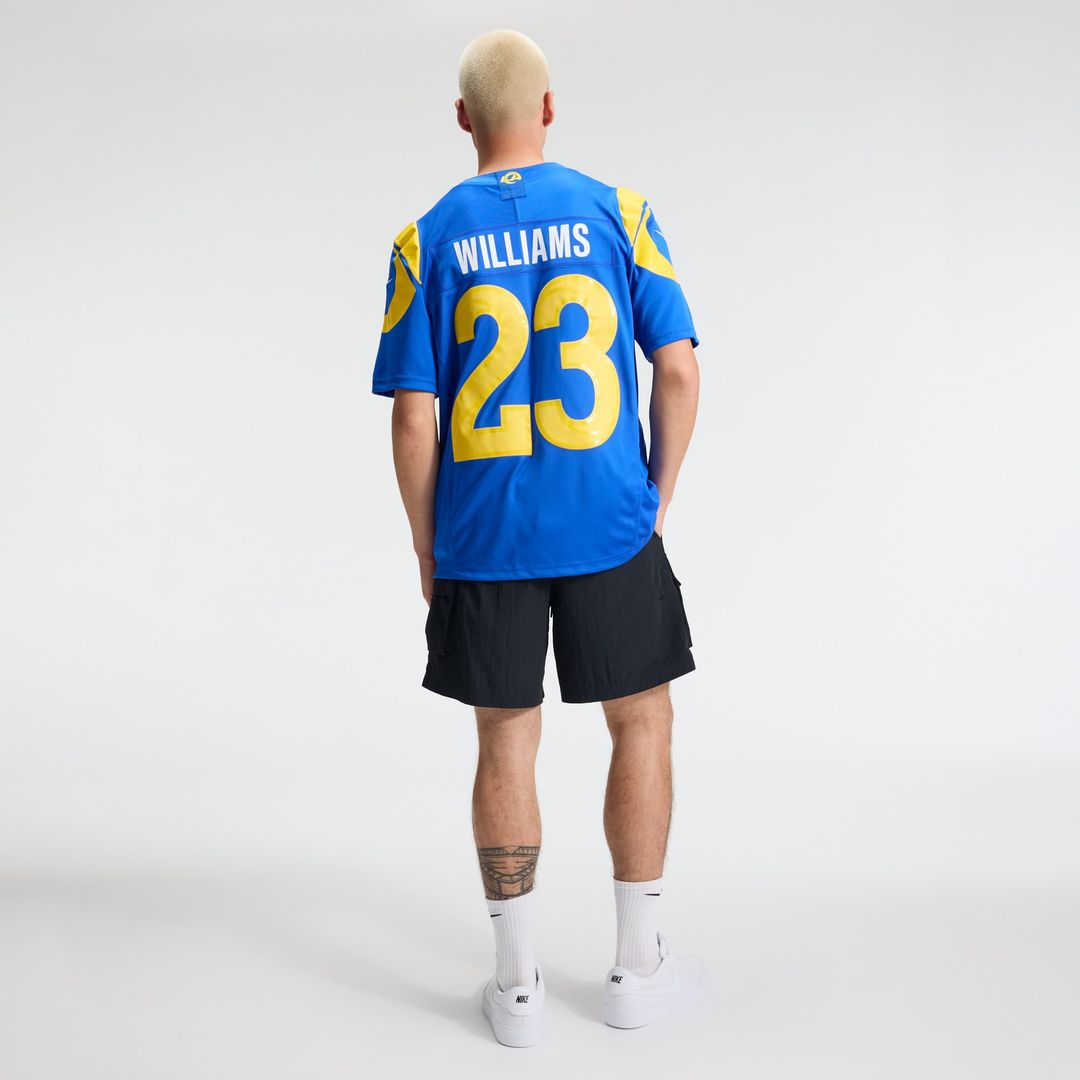 Los Angeles Rams Kyren Williams Nike White Vapor F.U.S.E. Stitched Limited Jersey