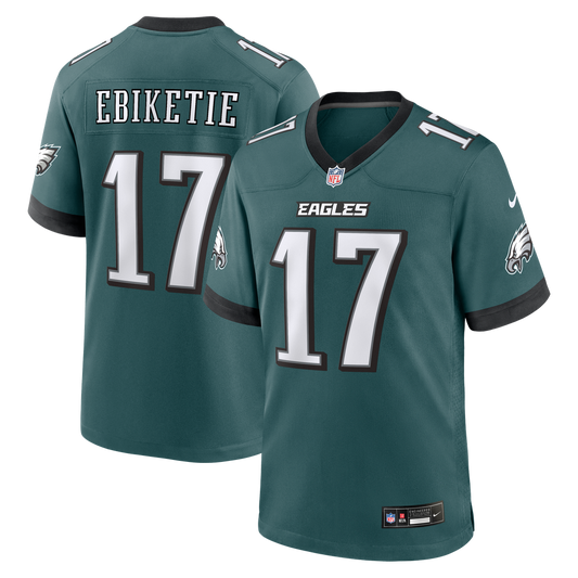 Philadelphia Eagles Arnold Ebiketie Nike Midnight Green Team Game Jersey