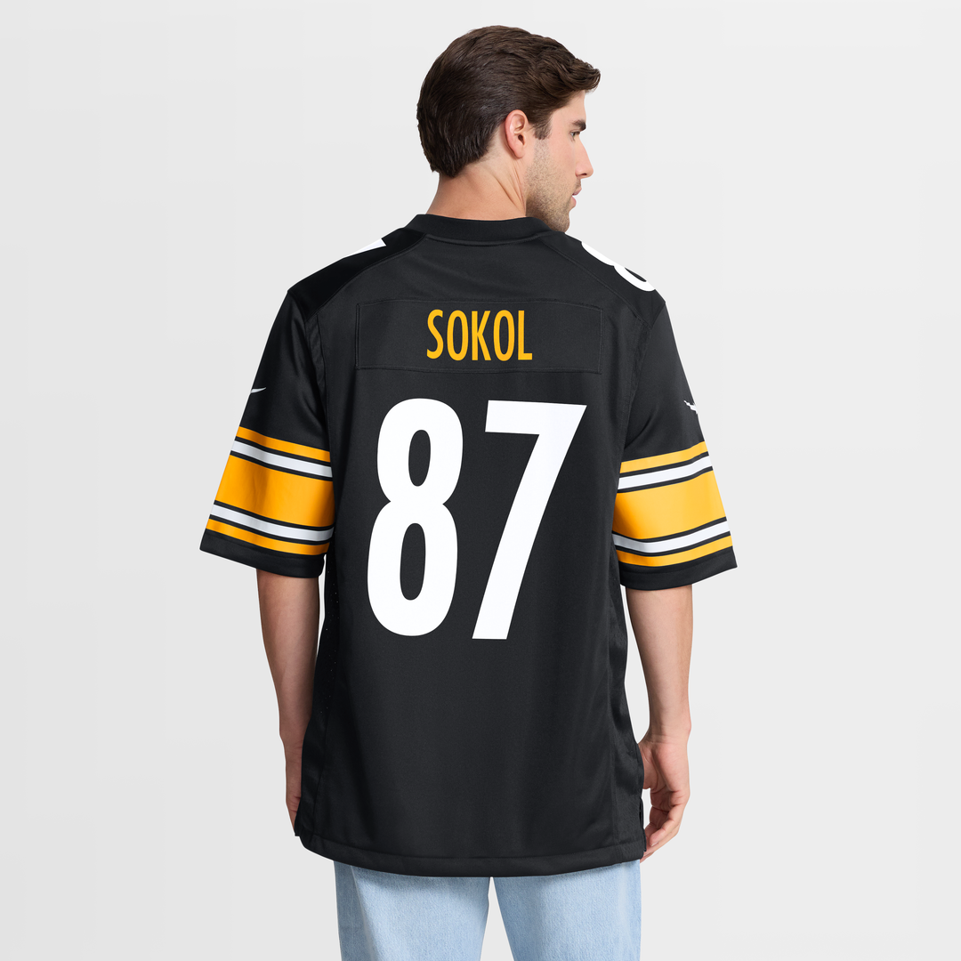 Pittsburgh Steelers Matt Sokol Nike Black Team Game Jersey
