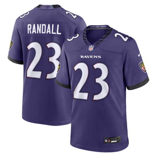 Baltimore Ravens Adam Randall Nike Purple Team Game Jersey