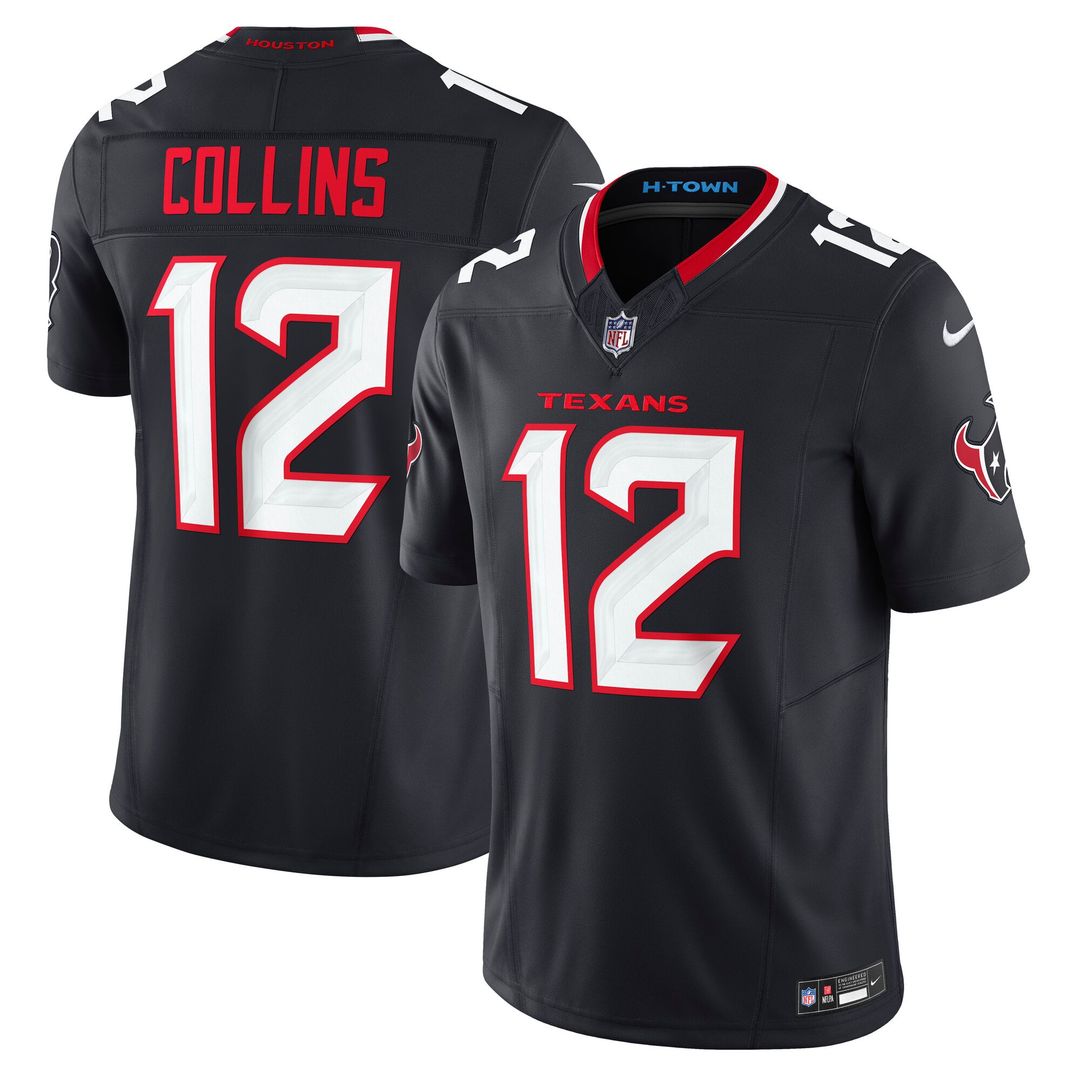 Houston Texans Nico Collins Nike Navy Team Vapor F.U.S.E. Limited Jersey
