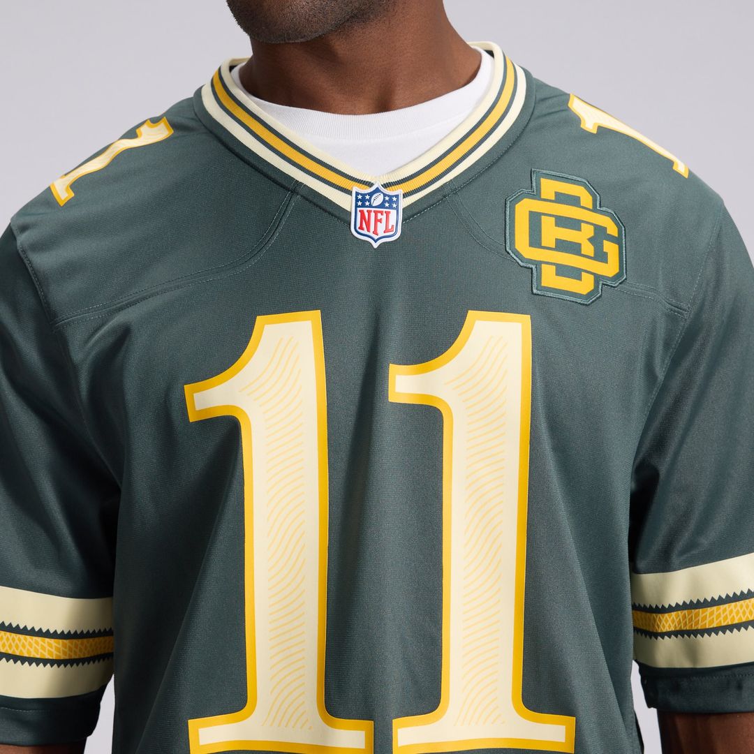 Green Bay Packers Jayden Reed Nike Green 2026 Rivalries Collection Game Jersey