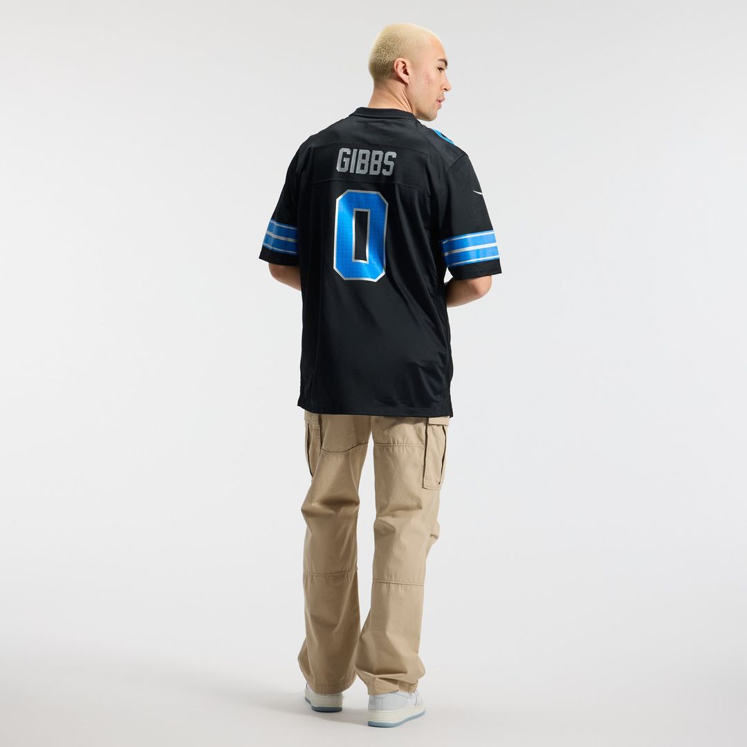 Detroit Lions Jahmyr Gibbs Nike White Game Player Jersey
