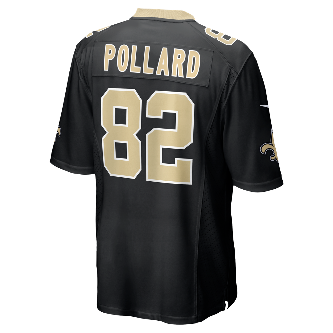 New Orleans Saints Bob Pollard Nike Black Game Retired Player Jersey