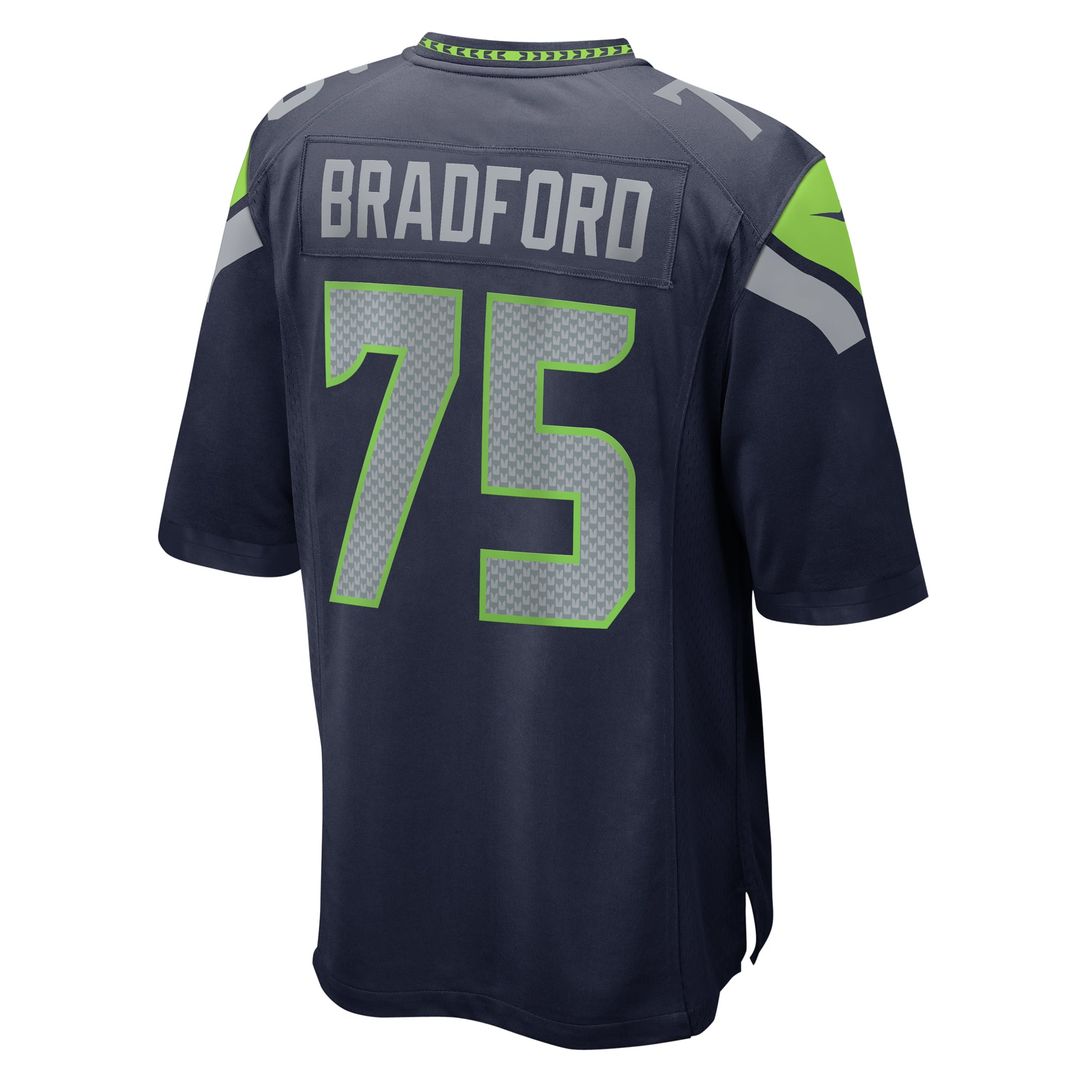 Seattle Seahawks Anthony Bradford Nike College Navy Game Jersey