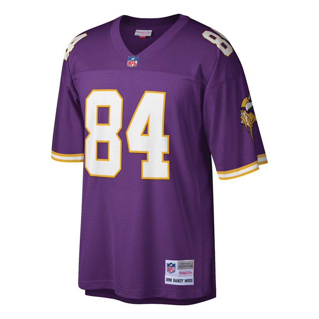 Minnesota Vikings Randy Moss Mitchell & Ness Purple Big & Tall 1998 Retired Player Replica Jersey