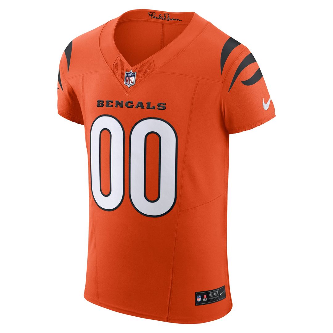 Cincinnati Bengals Nike Orange Alternate Vapor F.U.S.E. Elite Custom Jersey