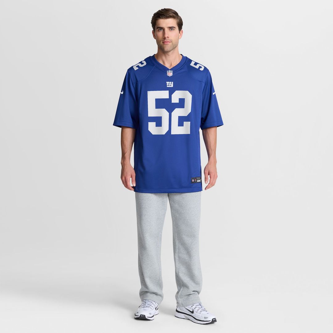 New York Giants Arvell Reese Nike Royal Team Game Jersey