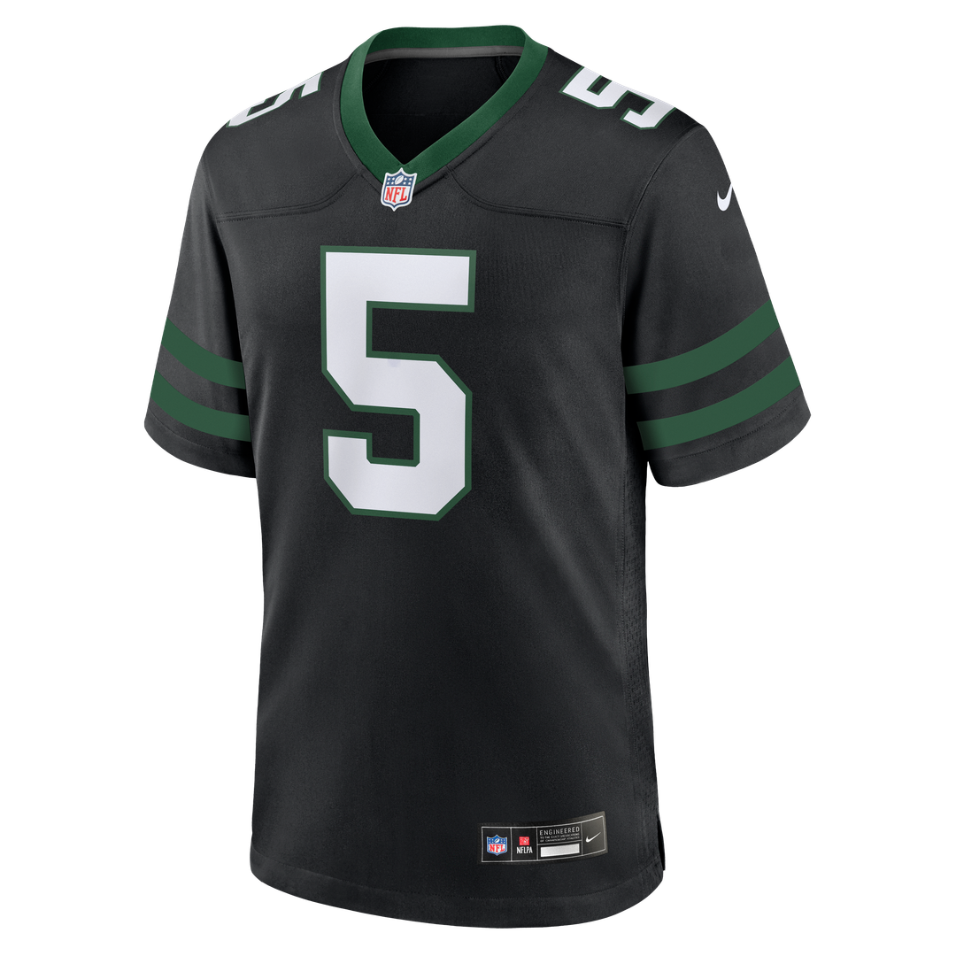 New York Jets Garrett Wilson Nike Legacy Green Game Jersey