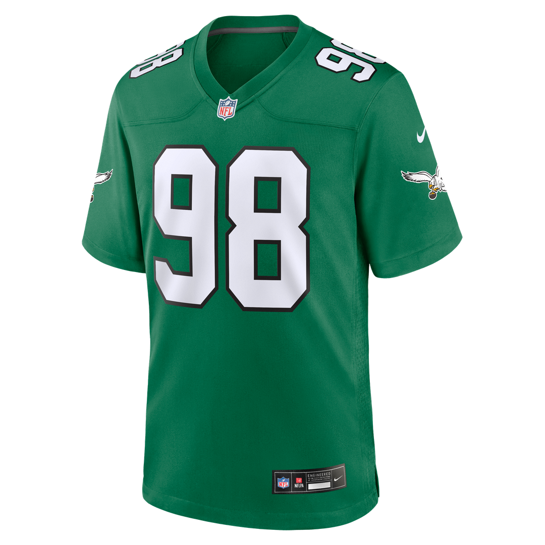 Philadelphia Eagles Jalen Carter Nike White Game Jersey