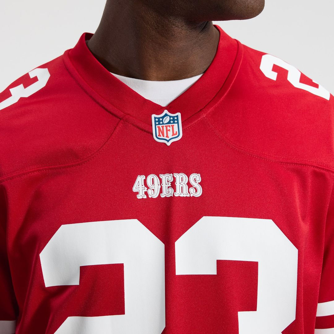 San Francisco 49ers Christian McCaffrey Nike White Game Player Jersey