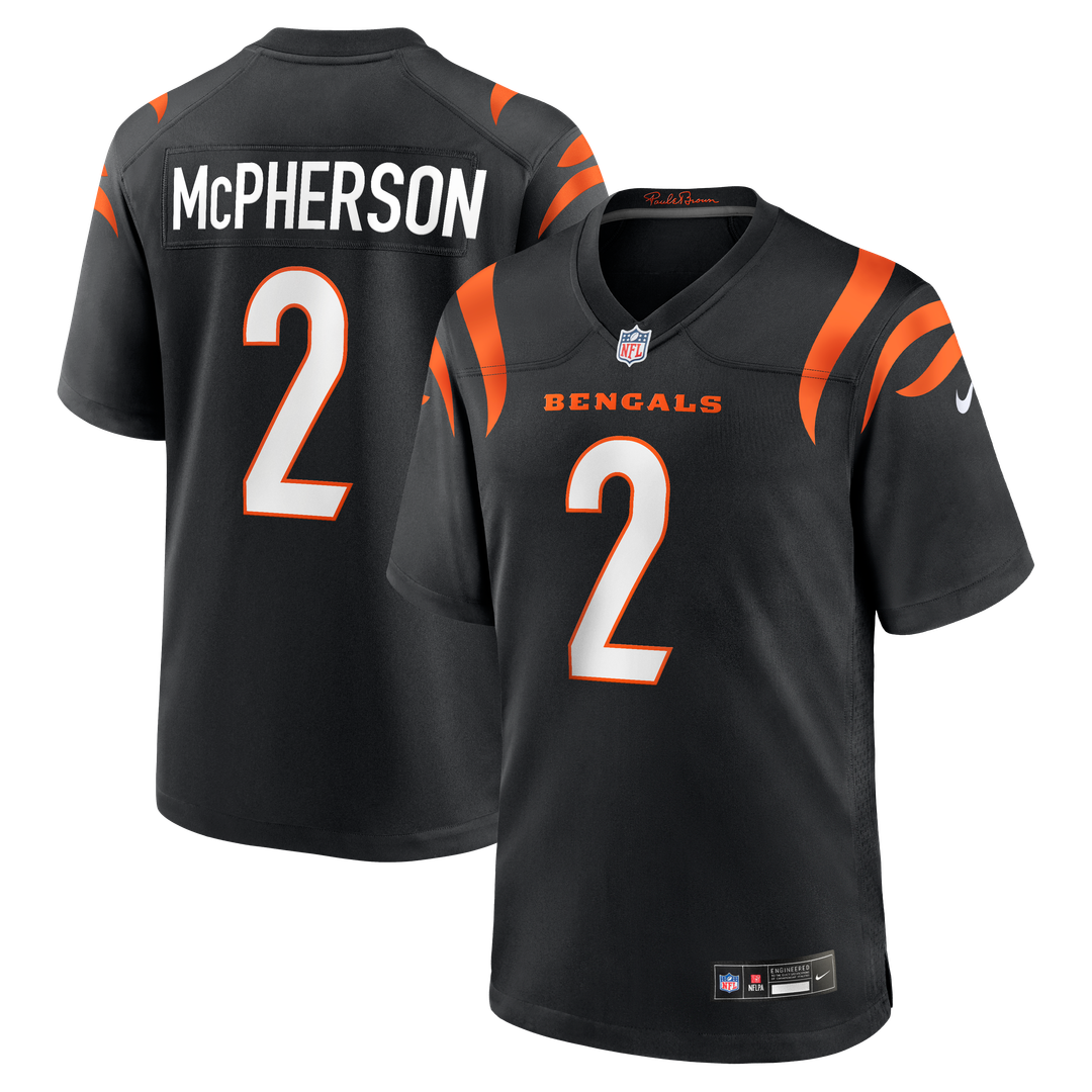 Cincinnati Bengals Evan McPherson Nike Black Game Jersey