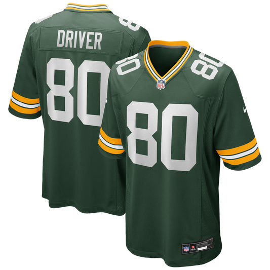Green Bay Packers Donald Driver Nike Green Game Retired Player Jersey