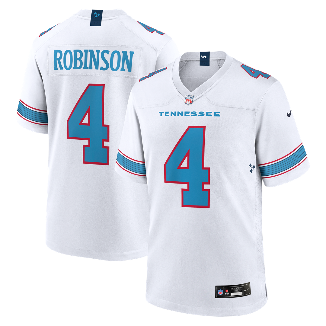 Tennessee Titans Wan'Dale Robinson Nike Light Blue Team Game Jersey