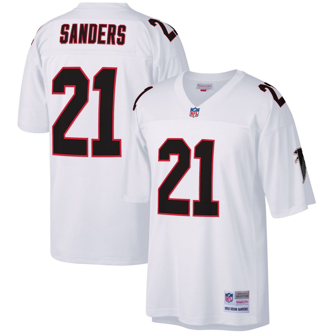 Atlanta Falcons Deion Sanders Mitchell & Ness Red Legacy Replica Jersey