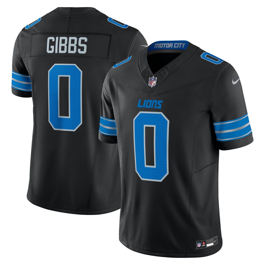 Detroit Lions Jahmyr Gibbs Nike White Vapor F.U.S.E. Limited Jersey