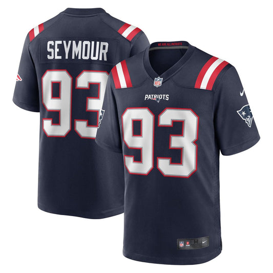 New England Patriots Richard Seymour Nike Navy Retired Player Game Jersey