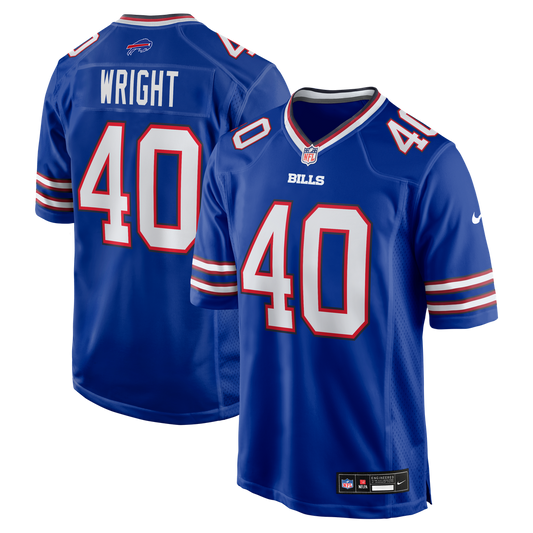Buffalo Bills Matthew Wright Nike Royal Team Game Jersey