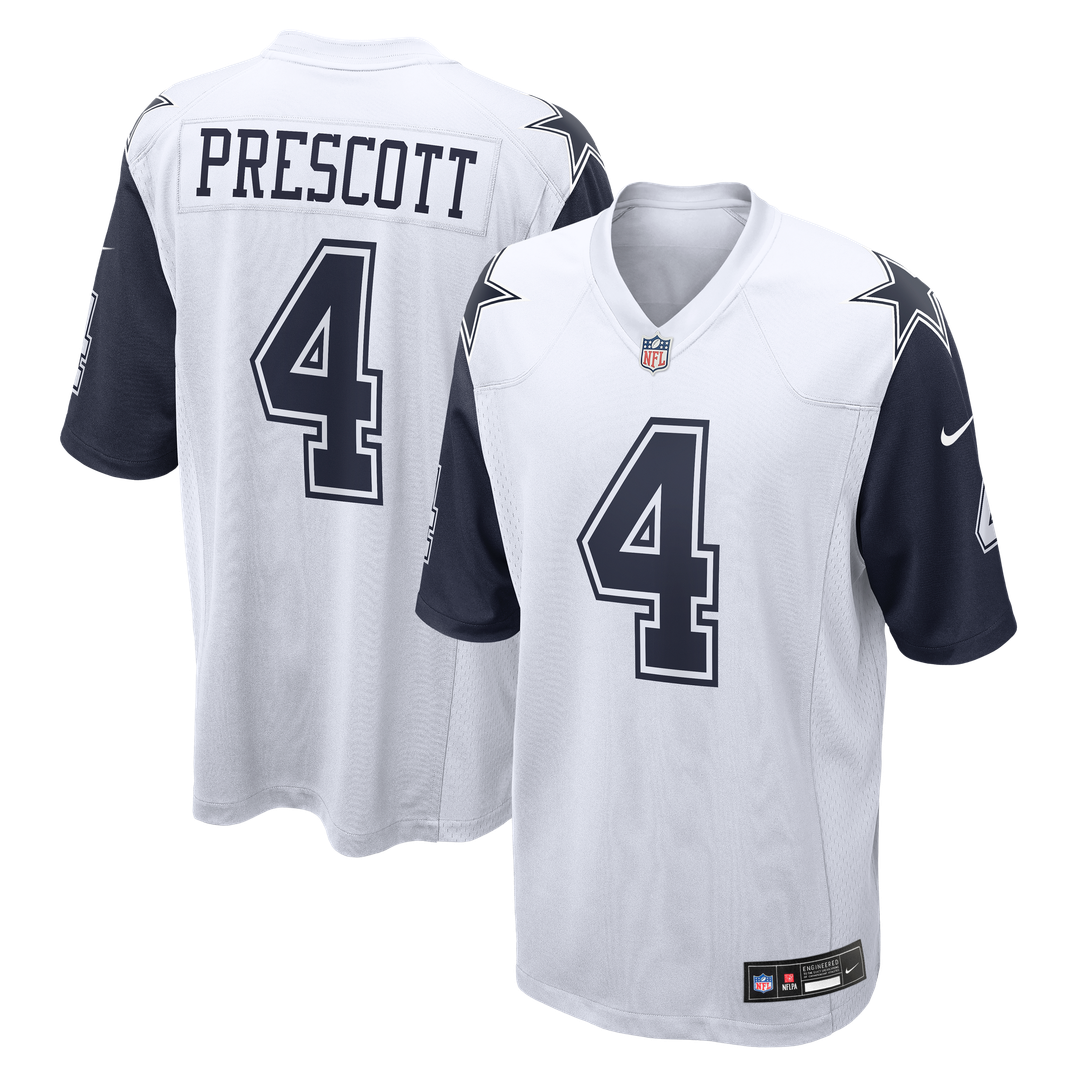 Dallas Cowboys Dak Prescott Nike Navy Alternate Game Team Jersey