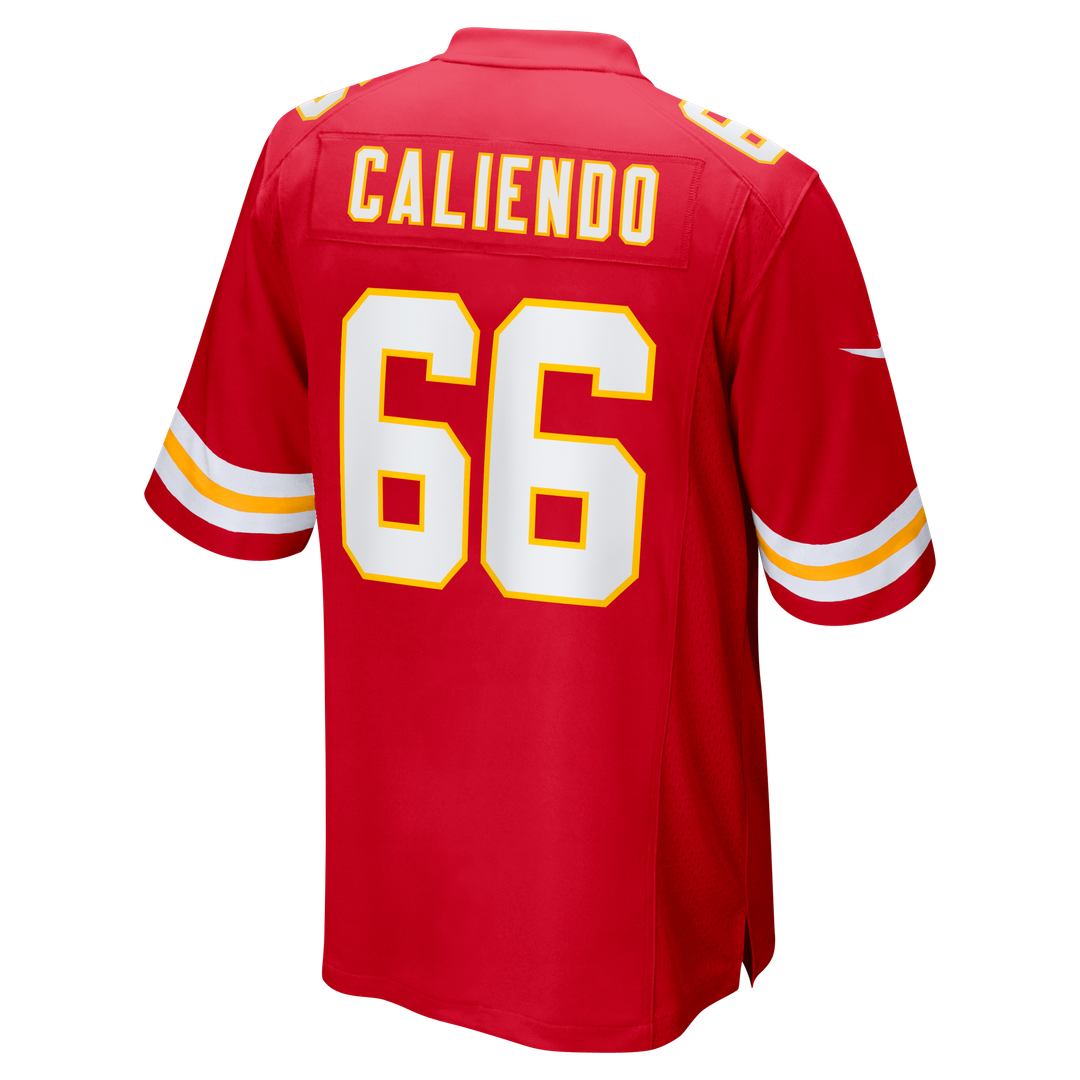 Kansas City Chiefs Mike Caliendo Nike Red Game Player Jersey