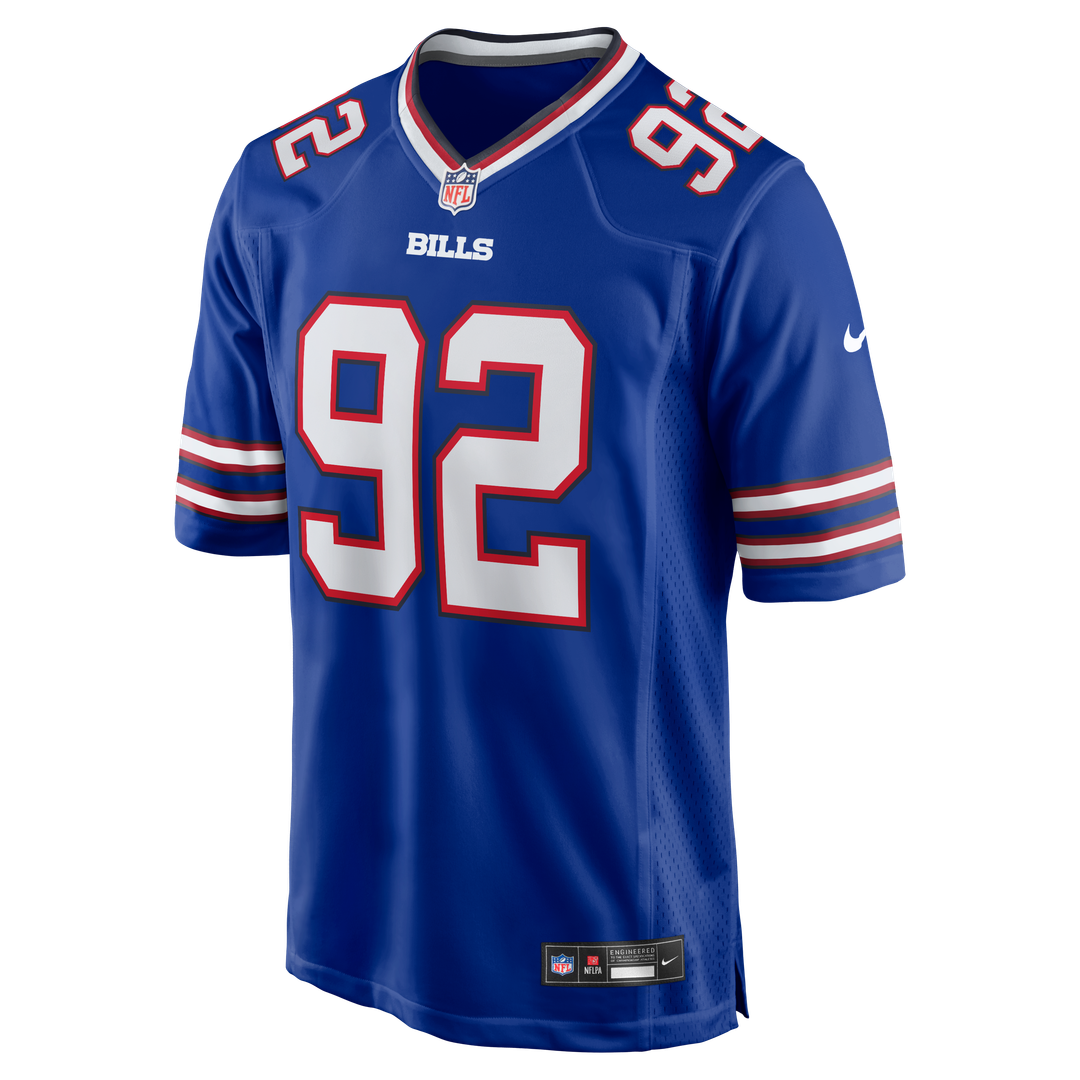 Buffalo Bills DaQuan Jones Nike Royal Game Player Jersey